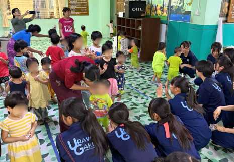 女子サッカー部 ミャンマーを訪問